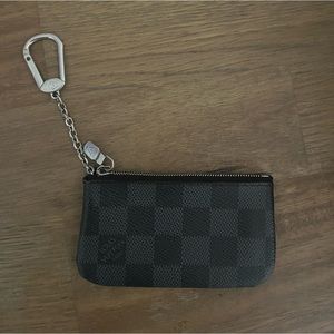Black LV Key Pouch